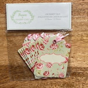Treasures by Shabby Chic 12 Grommet Tags